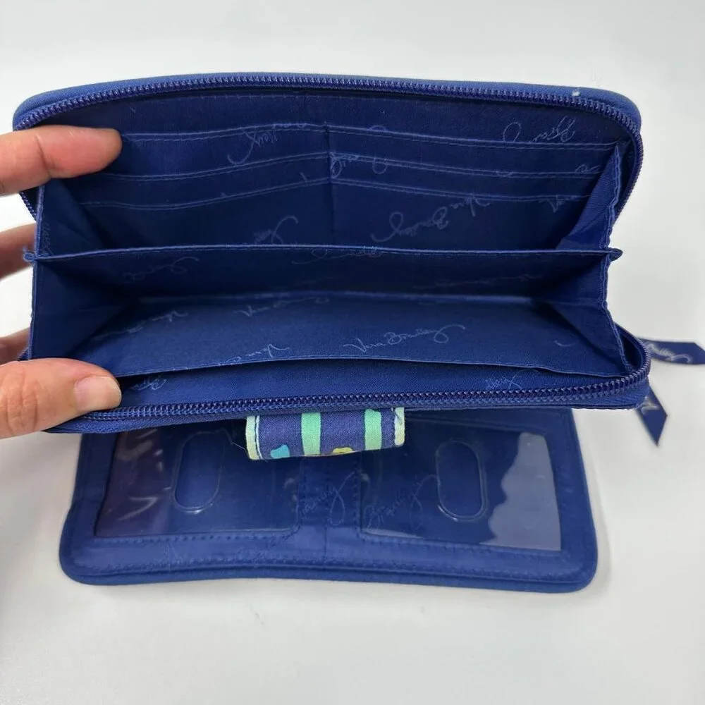 Vera Bradley Turnlock Wallet Katalina Showers Zip Around Organize